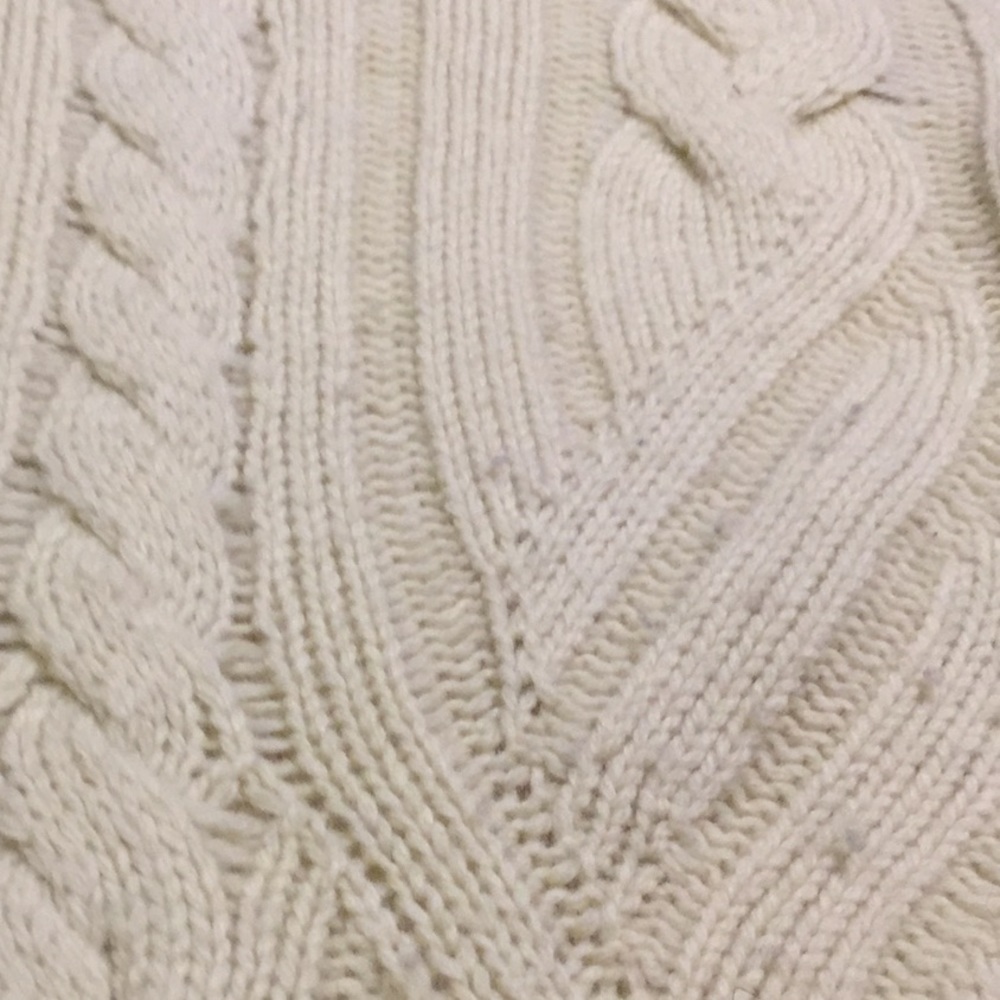 🌹GUC Ann Taylor Pastel Yellow Wool Turtle Neck,XS - Picture 8 of 8